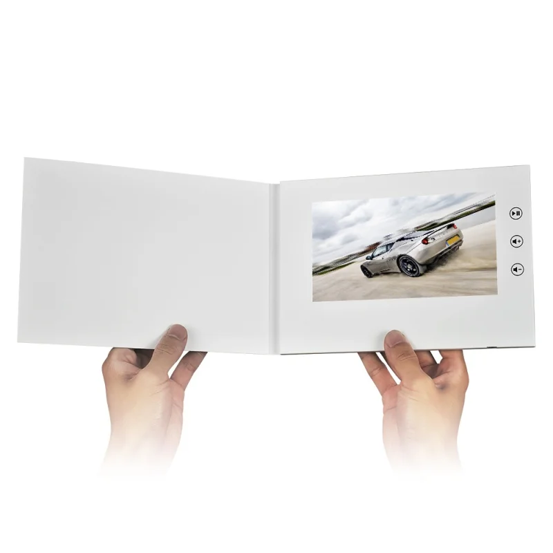 custom.Custom A5 inch Digital LCD Screen Video Booklet Brochure Card for Advertisement Business