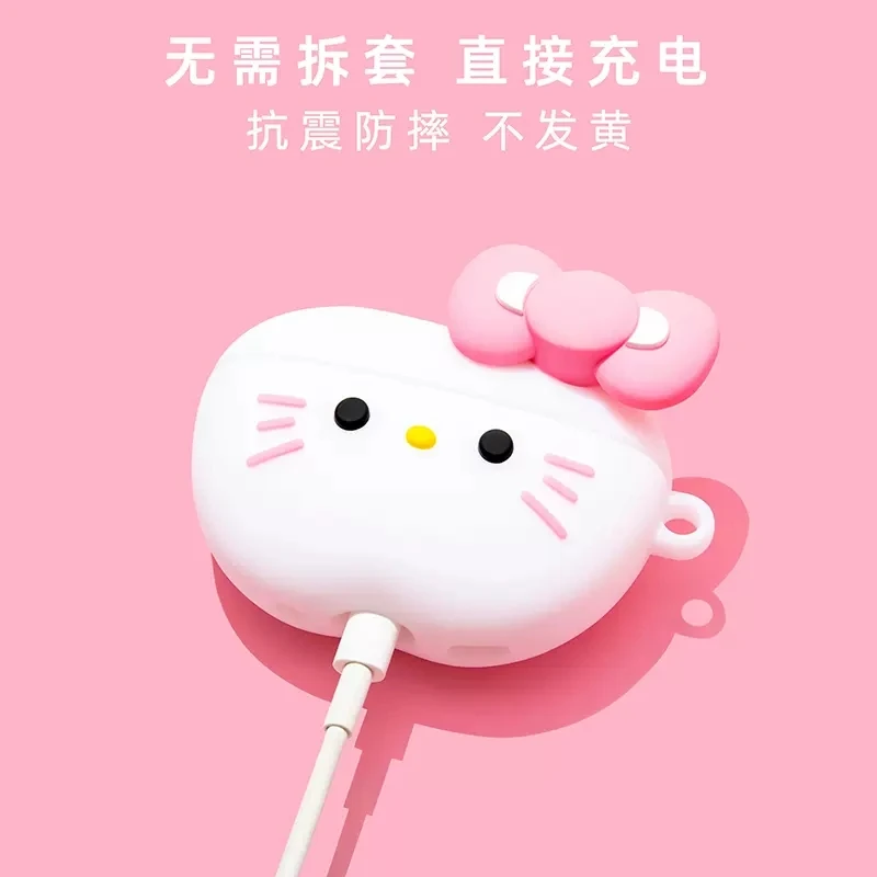 For Airpods 1 2 3 Pro Pro 2 Toothbrush Hello Kitty Silicone Earphone Case Accessories Cover