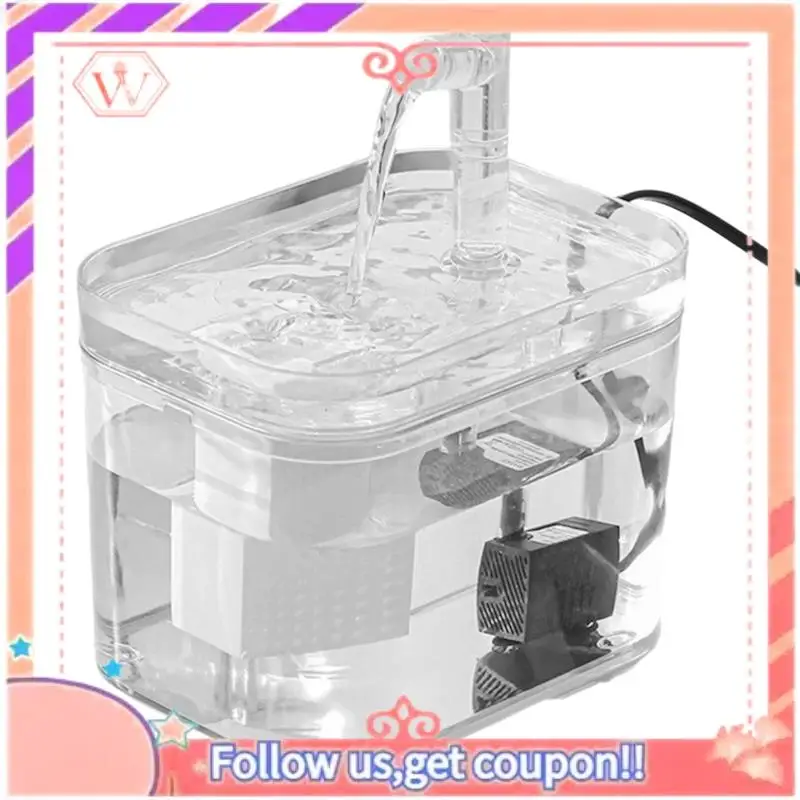 

Upgraded Automatic Circulation Flow Drinking Water Dispenser 1L Large Pet Water Fountain Kitten And Dog Drinking Water