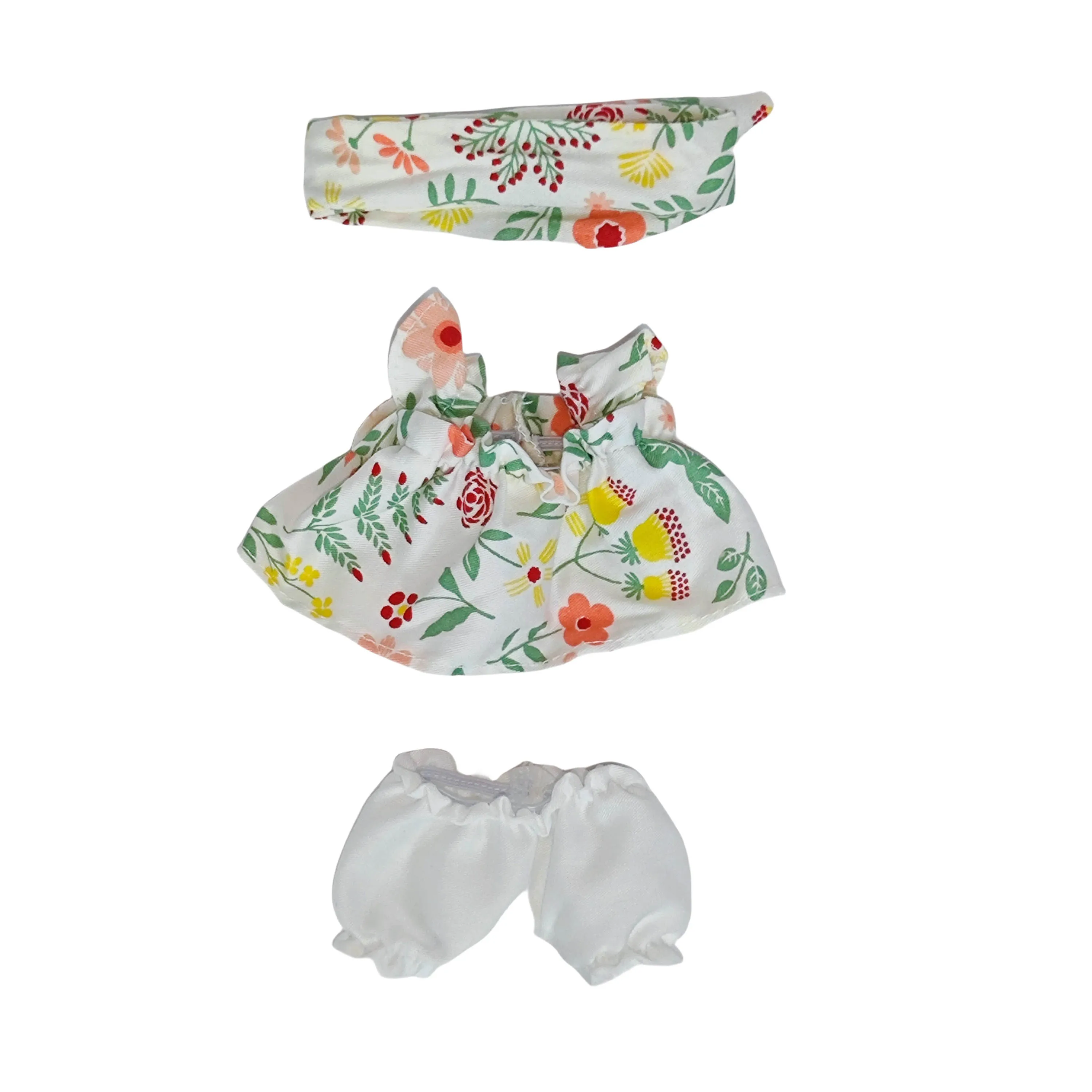 سلسلة مفاتيح للحفلات من Labubu 1st & 2nd Gen Pullbu Sit-Sit + مجموعة ملابس الدمى والتنورة (Kawaii)