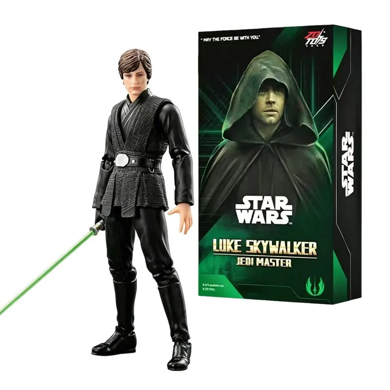 ZD Toys 1/10 Star Wars Luke Skywalker The Mandalorian Darth Vader Storm Trooper Grogu Action Figures Joints Can Move Toys Gifts view 6
