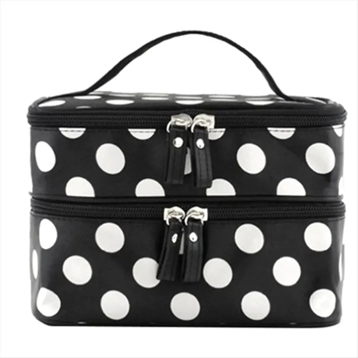 BHBL Large Capacity Cosmetic Bag Double Layer Zipper Women Makeup Bags Portable Travel Toiletries Organizer