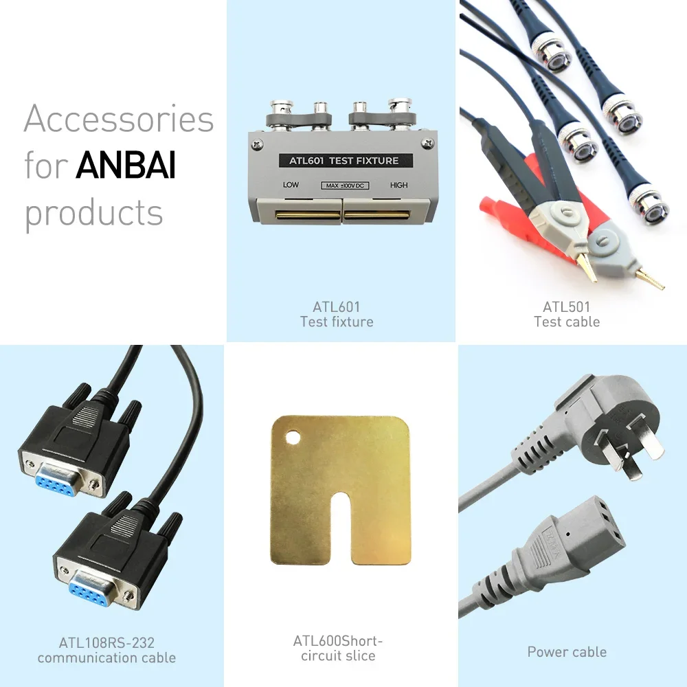 Medidor LCR automático de alta precisão AT810 100 Hz a 10 kHz