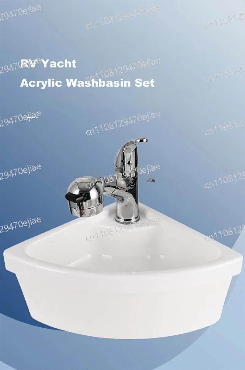 2026 RV Water Basin Acrylic Foldable Washbasin Self Modified RV Bathroom Accessories