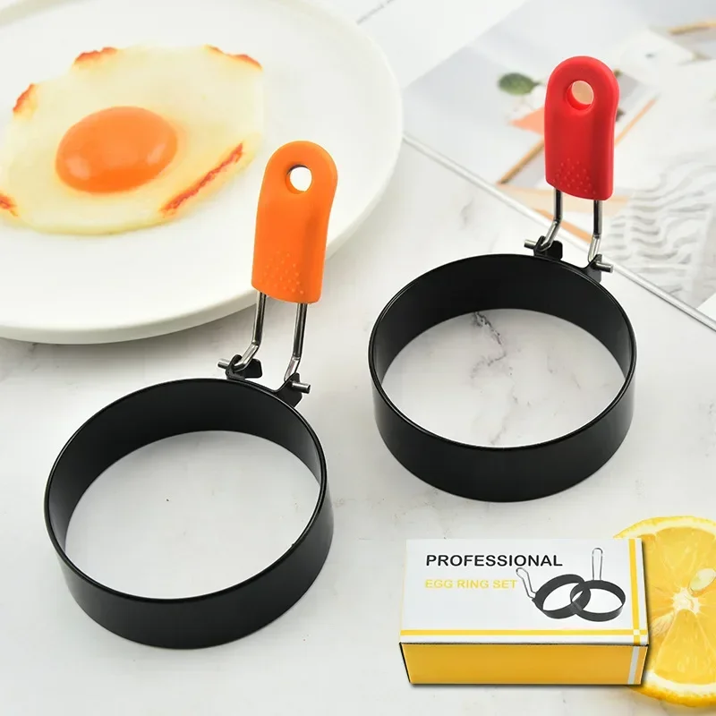 Metal Fried Egg Pancake Ring Omelette Fried Egg Round Shaper Eggs Mold for Cooking Breakfast Pan Oven Kitchen Pancake Maker