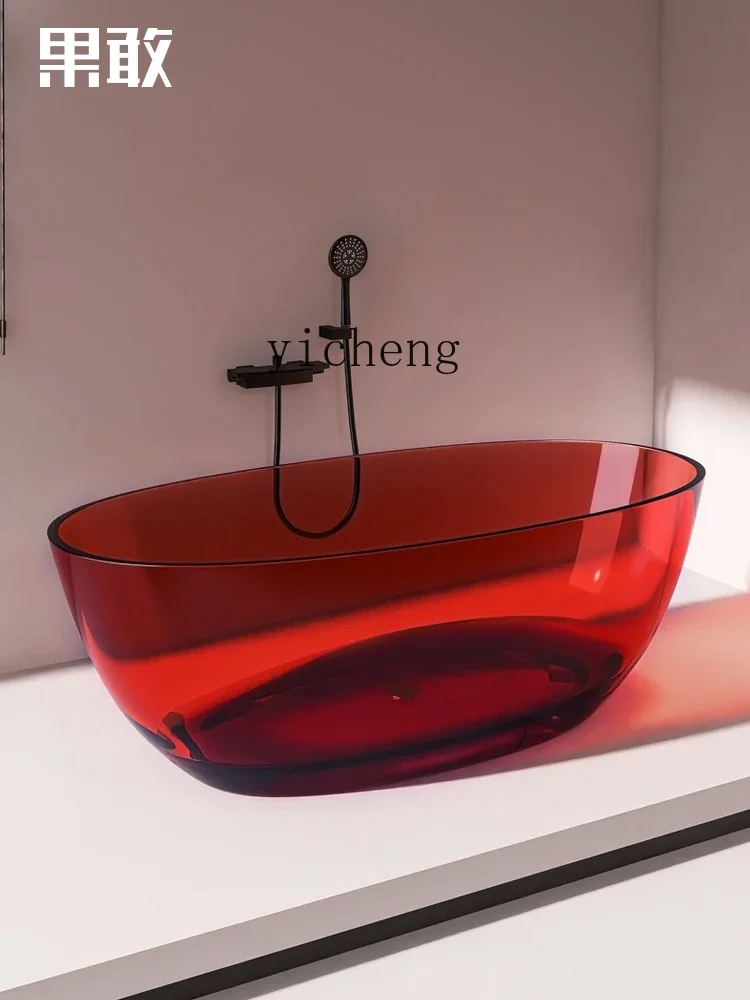 

Xl Artificial Stone Resin Color Crystal Bathtub Hotel Homestay Independent Integrated Bathtub