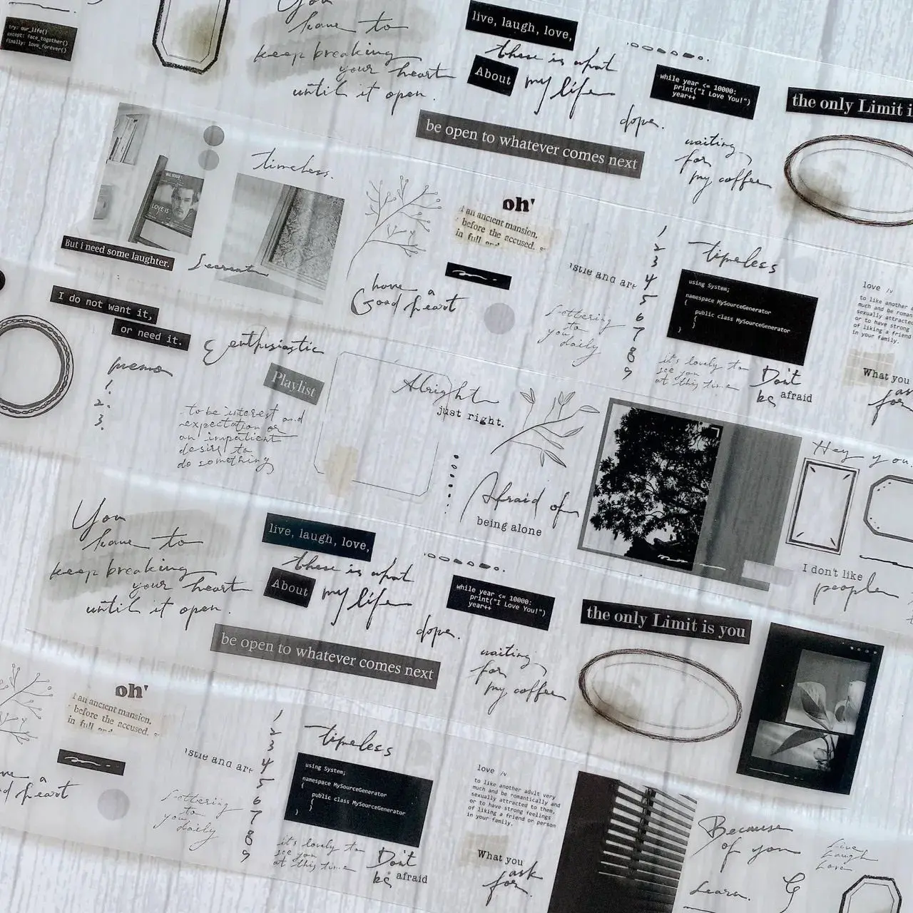 

Винтажная клейкая лента Akindofcafe с фольгированным тиснением, образец/рулон, серия Beiwei Yunhai Fir College, новинка, ретро-стиль