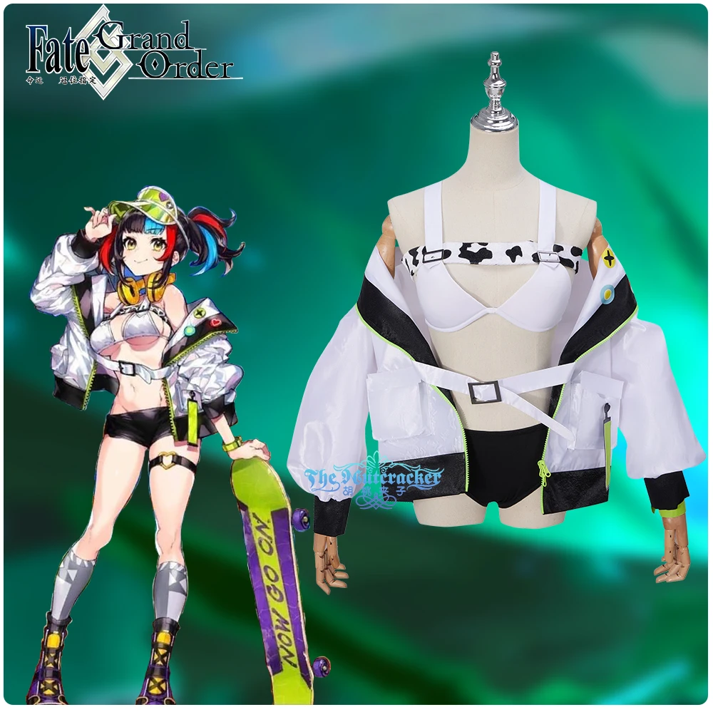 

COSMART Fate/Grand Order FGO Sei Shonagon Game Suit Bikini Swimsuit Coat Cosplay Costume Women Halloween Party Outfit New 2022