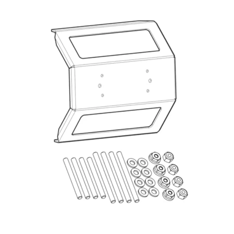 

in-Dash Mounting Kit for SOLIX 12 Models, aluminum, black, secure flush installation