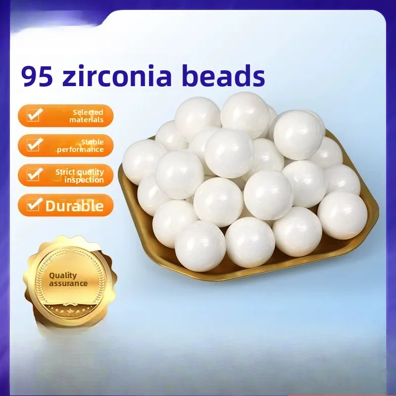 1kg 0.1-100mm 95% Zirconia Grinding Beads, Yttria Stabilized ZrO2 Ceramic Balls for Ball Mill, Paint & Ink Milling