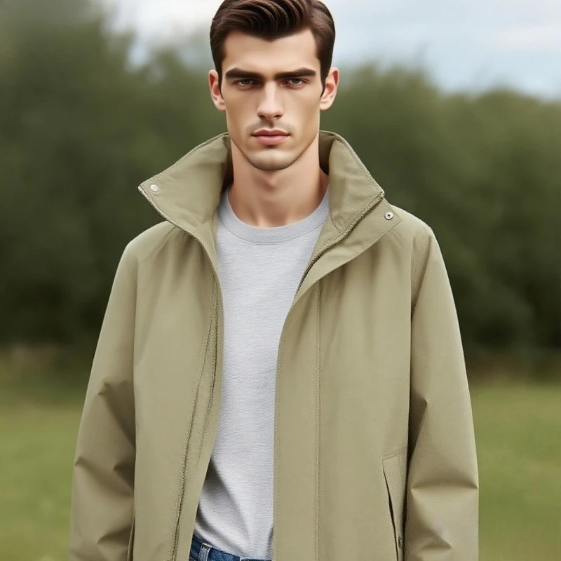 

Winter Men's Windproof Wool Detachable Hat Jacket Warm Outdoor Thickened Mountaineering SuitOvercoat Jacketsfor Men Winter 2025