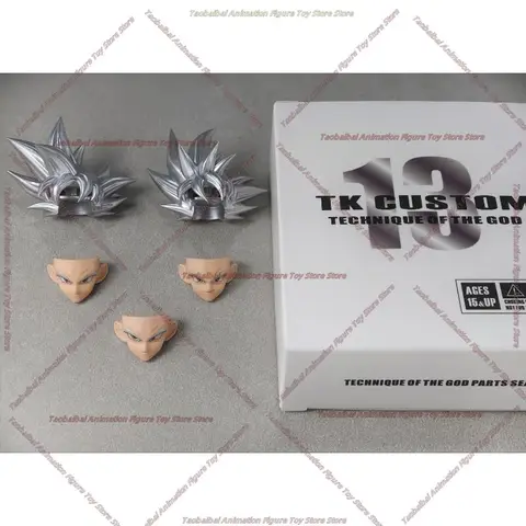 TKCUSTOM TK TK013 TK014 TK015 K016 Dragon Ball SHF Ultra Instinct Son Goku 3.0 Huvuden Anpassad Huvudskulptur Set Actionfigurer Leksaker 10 best sales sh figuarts boku no hero - №3