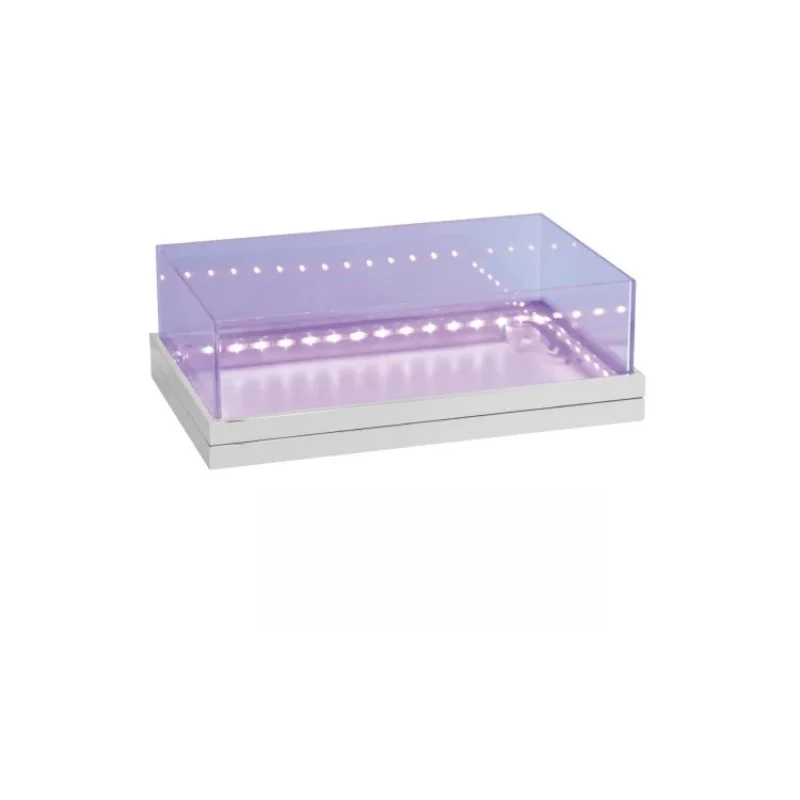 Rectangle PC plastic transparent visual ordinary purple base