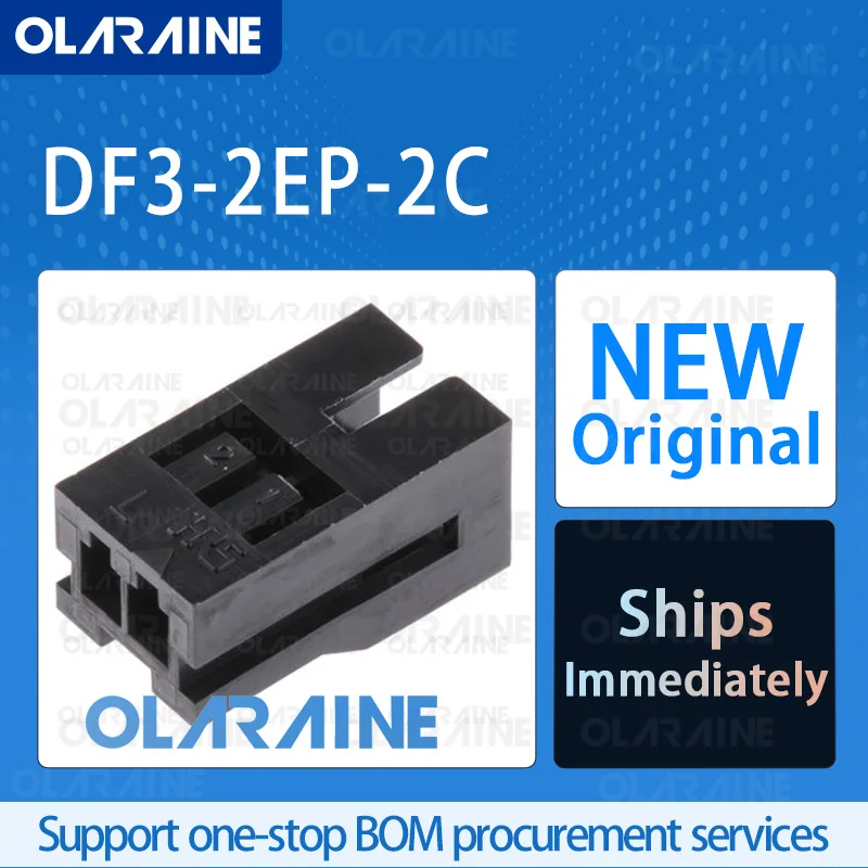 

50/200/500Pcs DF3-2EP-2C 100% brand new and original IC chip Headers and wire housings Connector 2 Position 3 A