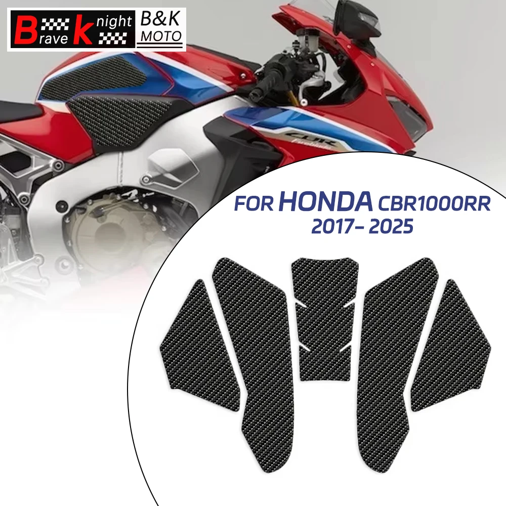 CBR1000RR Motorcycle Tank Stickers 3D Scratch-Resistant Protective Cover Matte Texture Sticker for Honda CBR1000RR 2017-2025