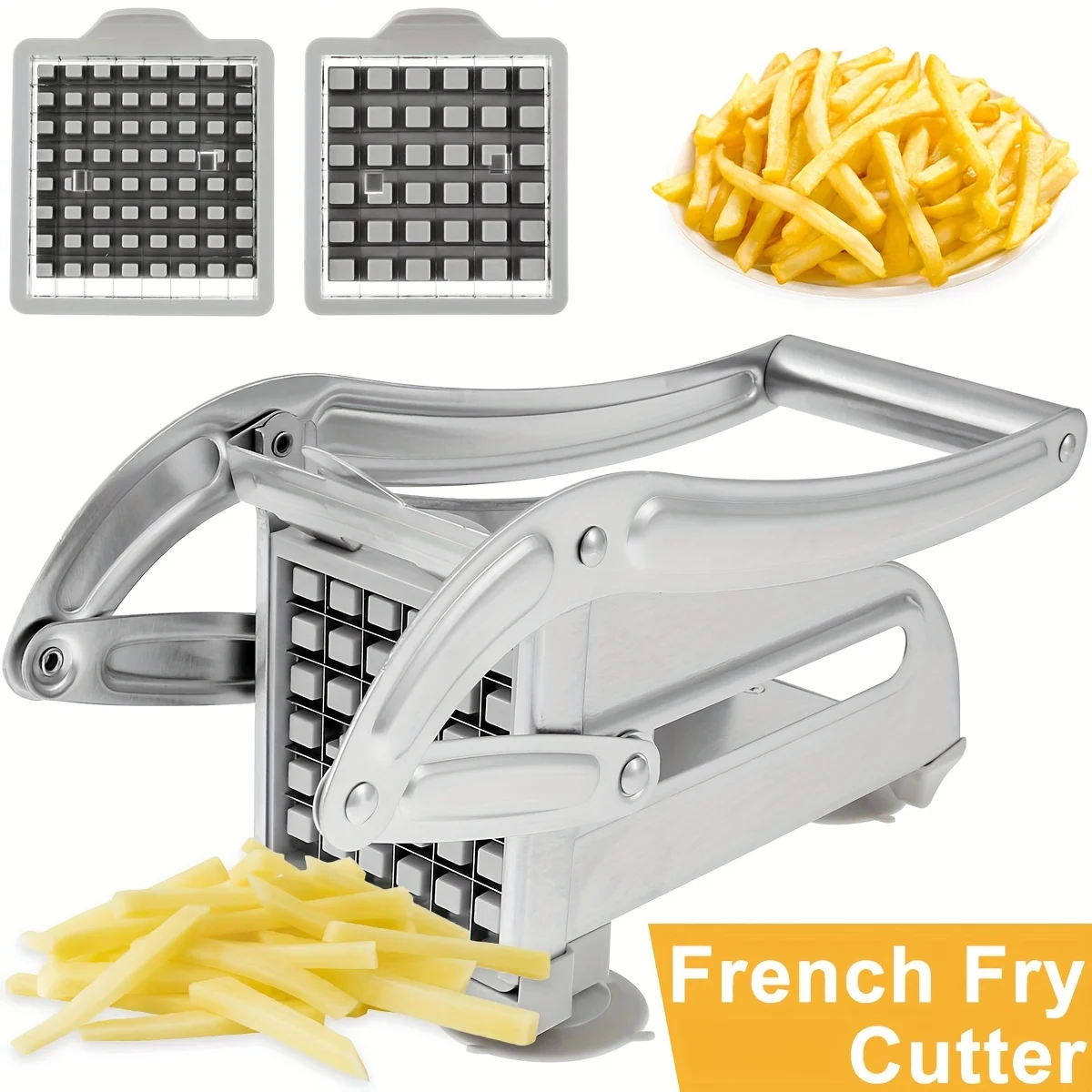 1 piece French fry cutting machine, stainless steel splitter, machine for quick cutting of potatoes, cucumbers, carrots, etc