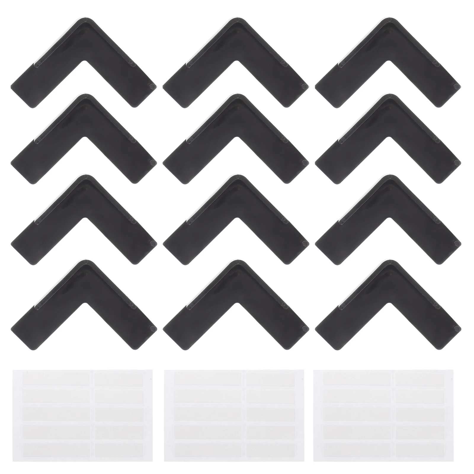 

12Pcs Cuttable Corner Protectors Safety Sharp Edges Guards PVC Table Window Corner Covers Protector Window Protection Angle