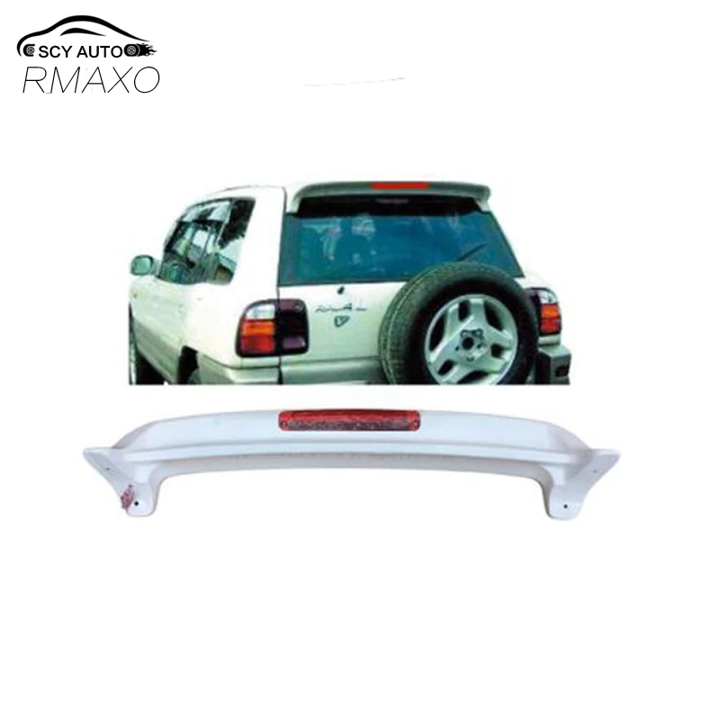 For Rav4 Spoiler 1994-1998 Toyota Rav4 RAV-4 Spoiler WDKL ABS plastic Material Car Rear Wing Color Rear Spoiler