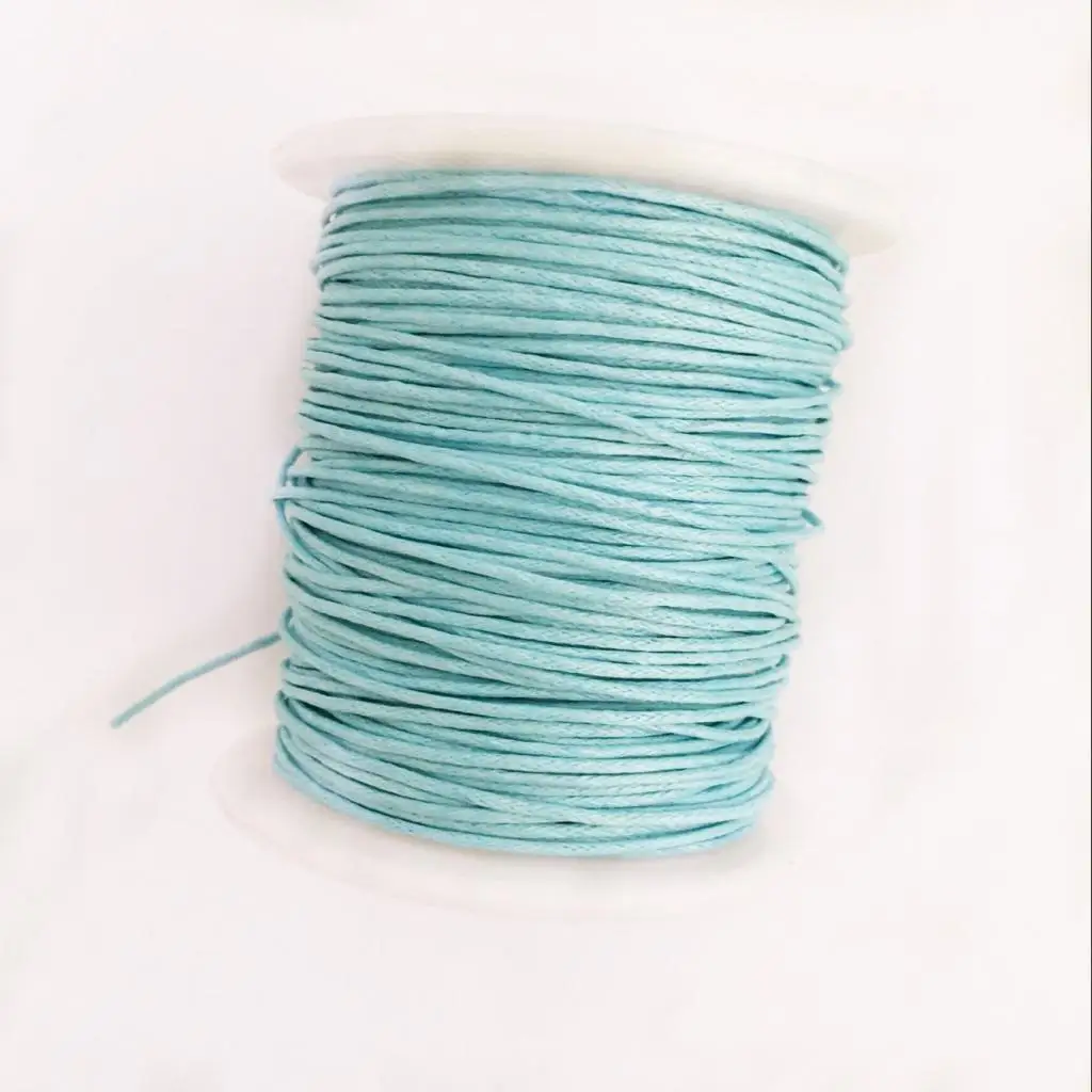 Waxed Cotton Cord 1mm Thread for Bead Necklace Making Craft Cord Rope Material for DIY Bracelet Jewelry