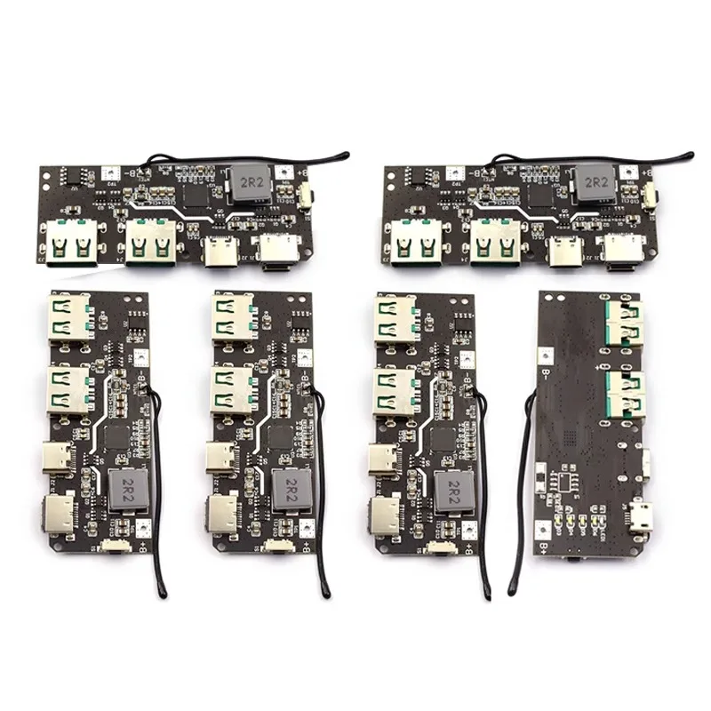 22.5W Power Bank 5-port Two-way Fast Charging Mobile Power Module, Circuit Board, DIY Motherboard, Nesting QC4+PD3.0