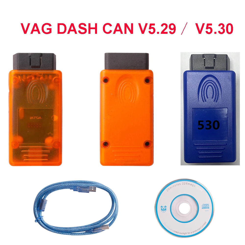 FOR VAG DASH CAN V5.29 V5.30 Car Diagnostic Tools Code Scanner Recalibrate and Instrument Cluster Key Programmer