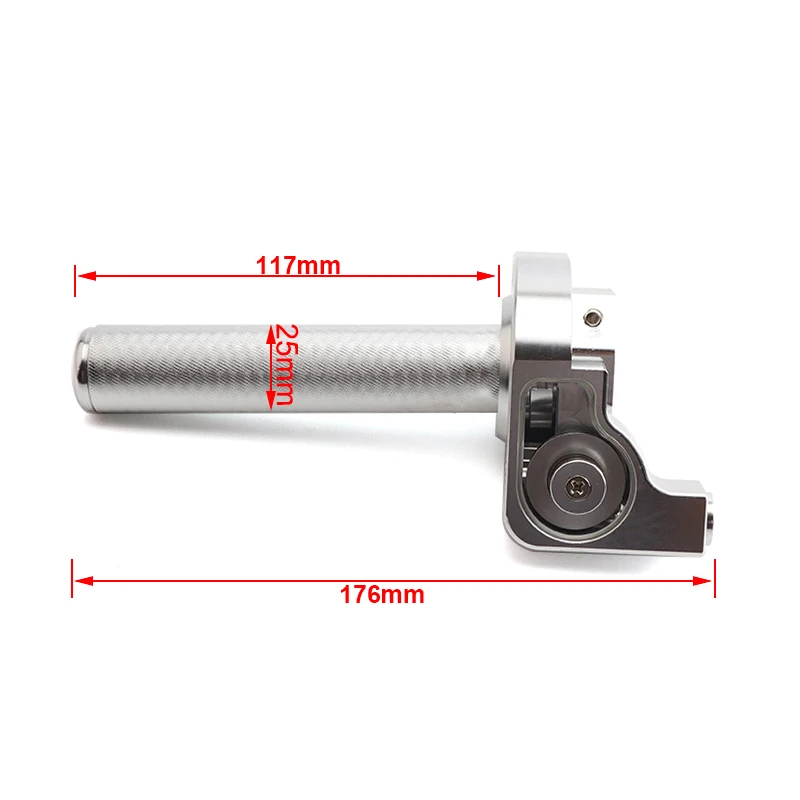 22mm Universal CNC Aluminum Accelerator Throttle Twist Grips Handlebars For Motorcycle Moped Scooter Dirt Bike ATV Quad Buggy