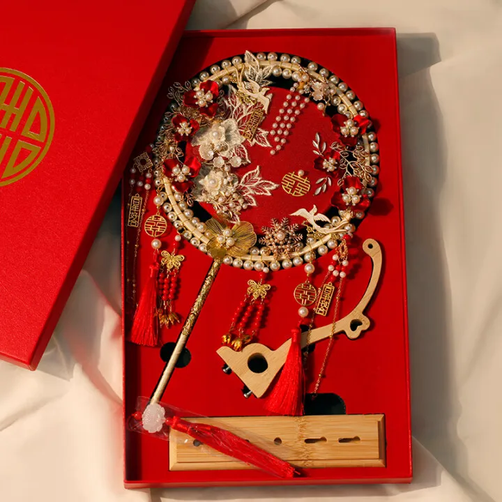 

SGF bridal fan handmade gifts high-end practical decorations