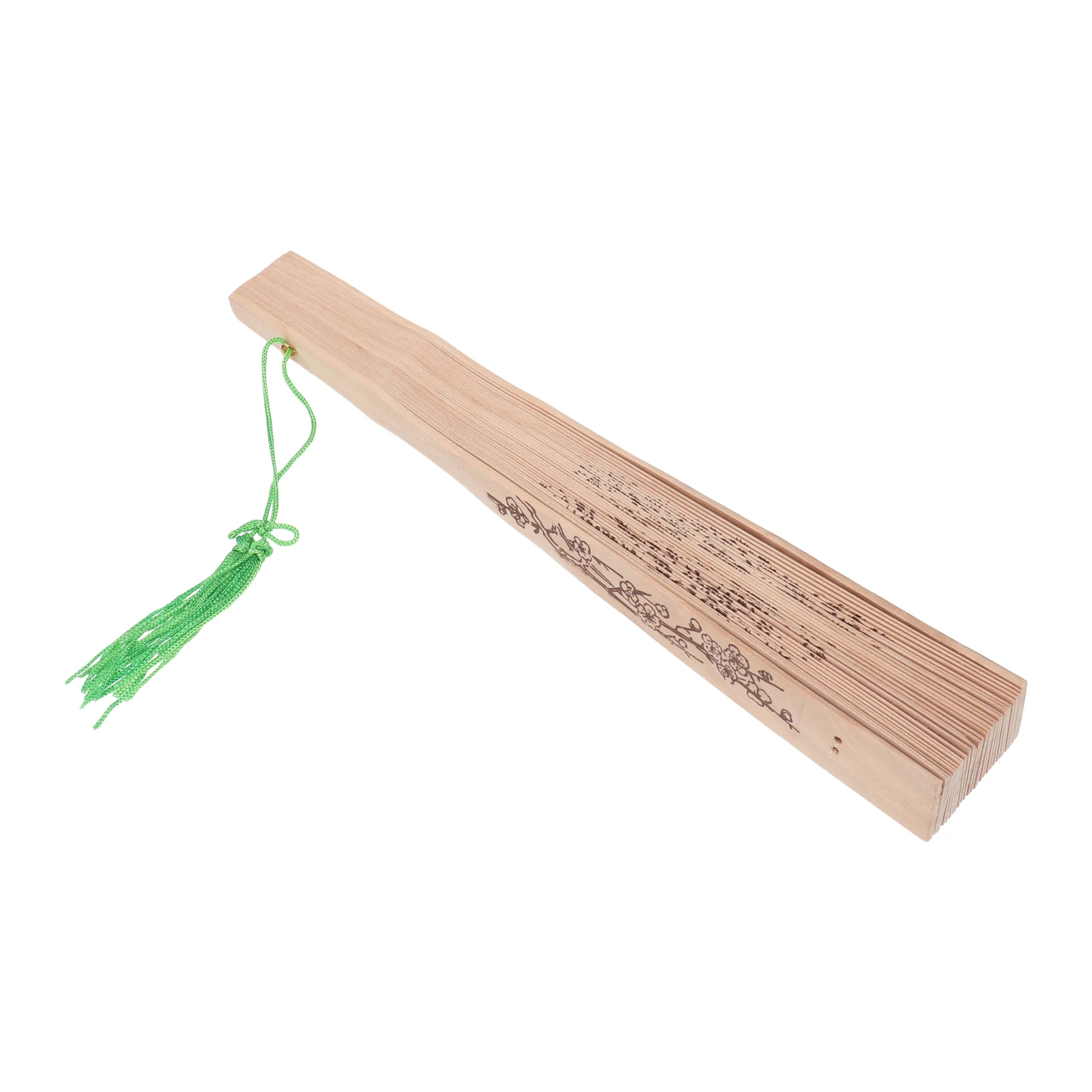 

Retro Sandalwood Folding Fan Collapsible Hand Fans Elegant Hollow Design Vintage Chinese Style Performance Daily Use Wood Fan