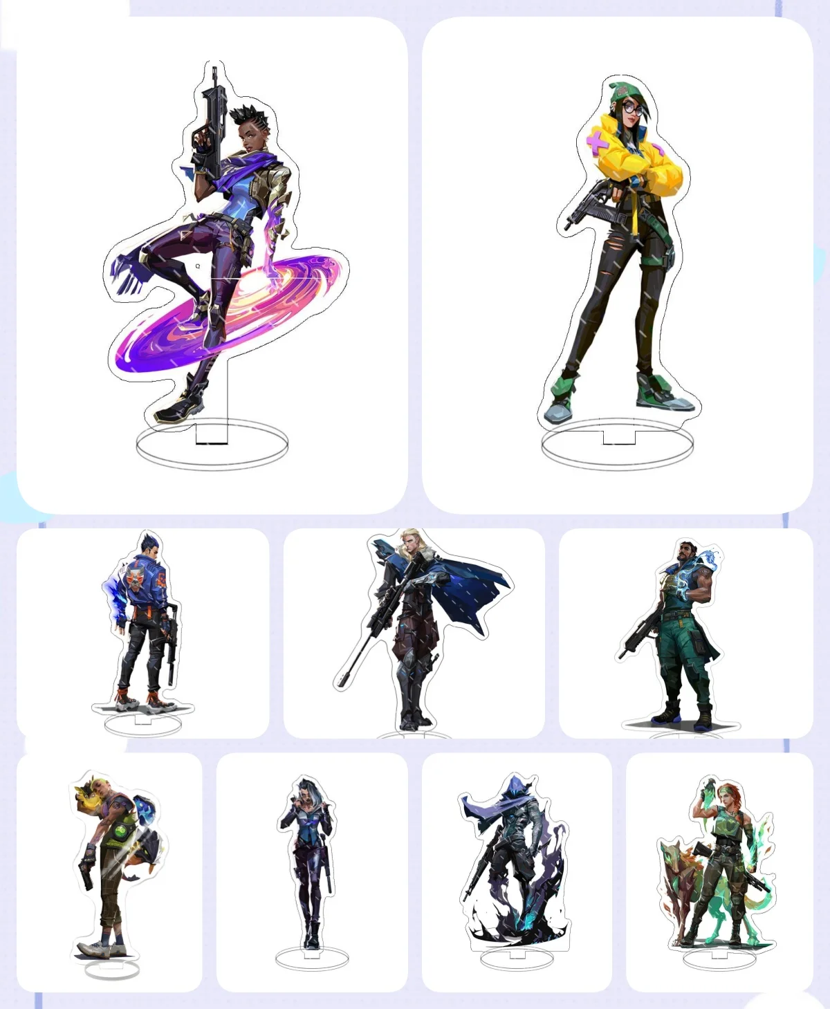 Game Valorant Figures Sage Jett Sova Cypher Acrylic Stand Model Plate  Desk Decor Standing Sign Figure Fans Gifts