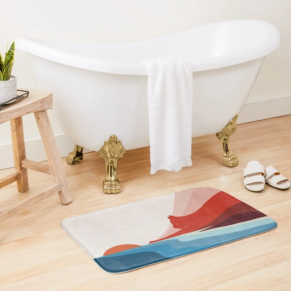 

Cat Landscape 6 Bath Mat Bathroom Rug Set Non Slip Carpet Bathtub Carpet Mats Bedroom Mat
