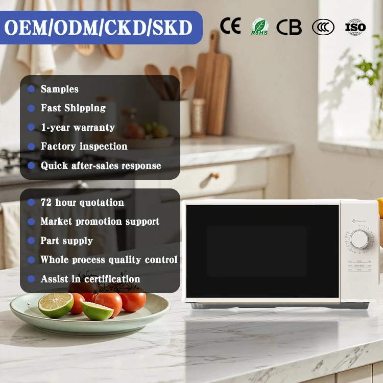 Multifunctional Microwave Oven Microwave Oven 17L Household Appliances Electric Mechanical Knob Control Microwave