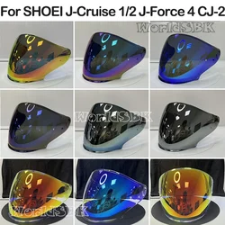 Visera de casco para SHOEI j-cruise 1 j-cruise 2 j-force 4 CJ-2, lente para casco de motocicleta, protector facial abierto, Viseria Capacete Moto Glasse