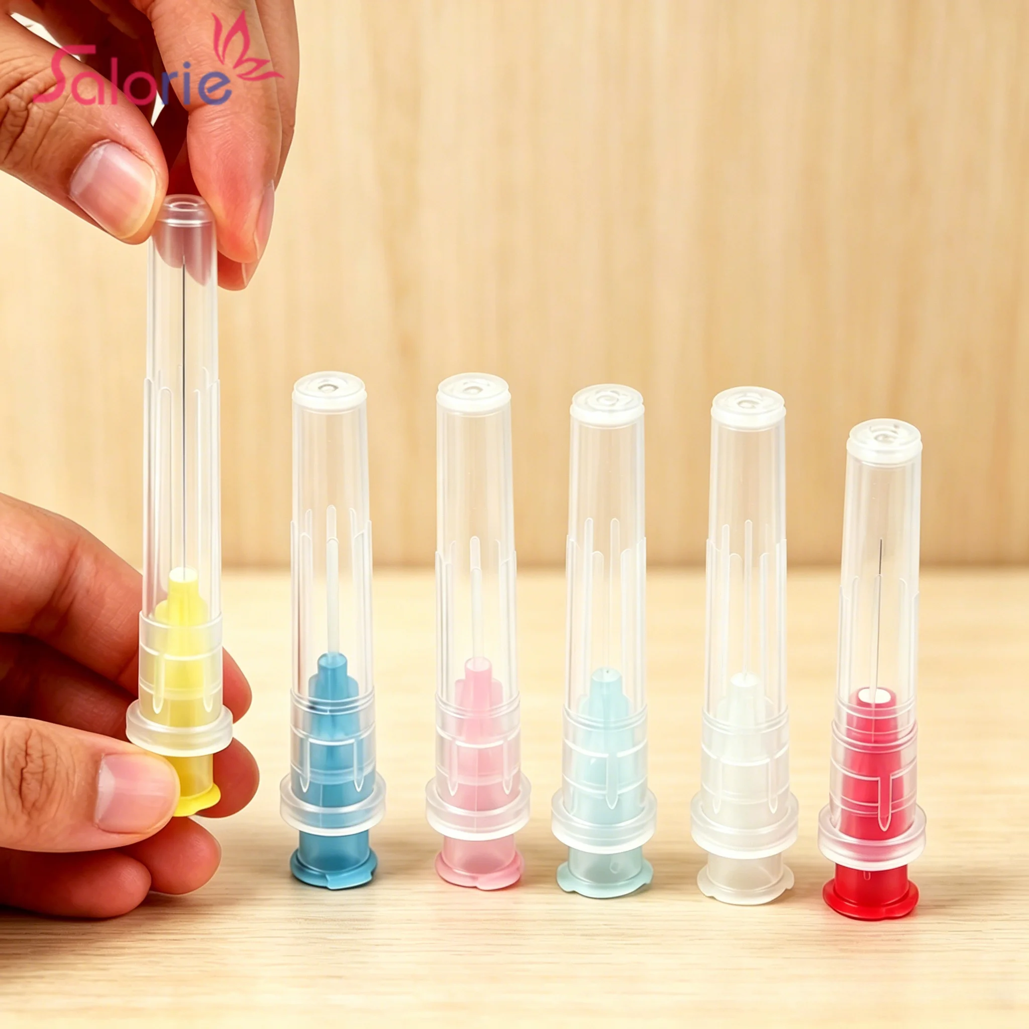 

100pcs 25G 27G 29G 30G 31G 32G 33G 34G 2.5/4/6/8/13/25mm Painless Needles Beauty Ultrafine Piercing Needle Hypodermic Filler Tip