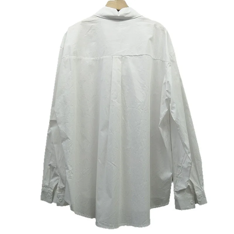 

2025 Autumn New Sweet Heavy Craft Colorful Button Niche Design Loose Versatile Women's Shirt Top Trendy