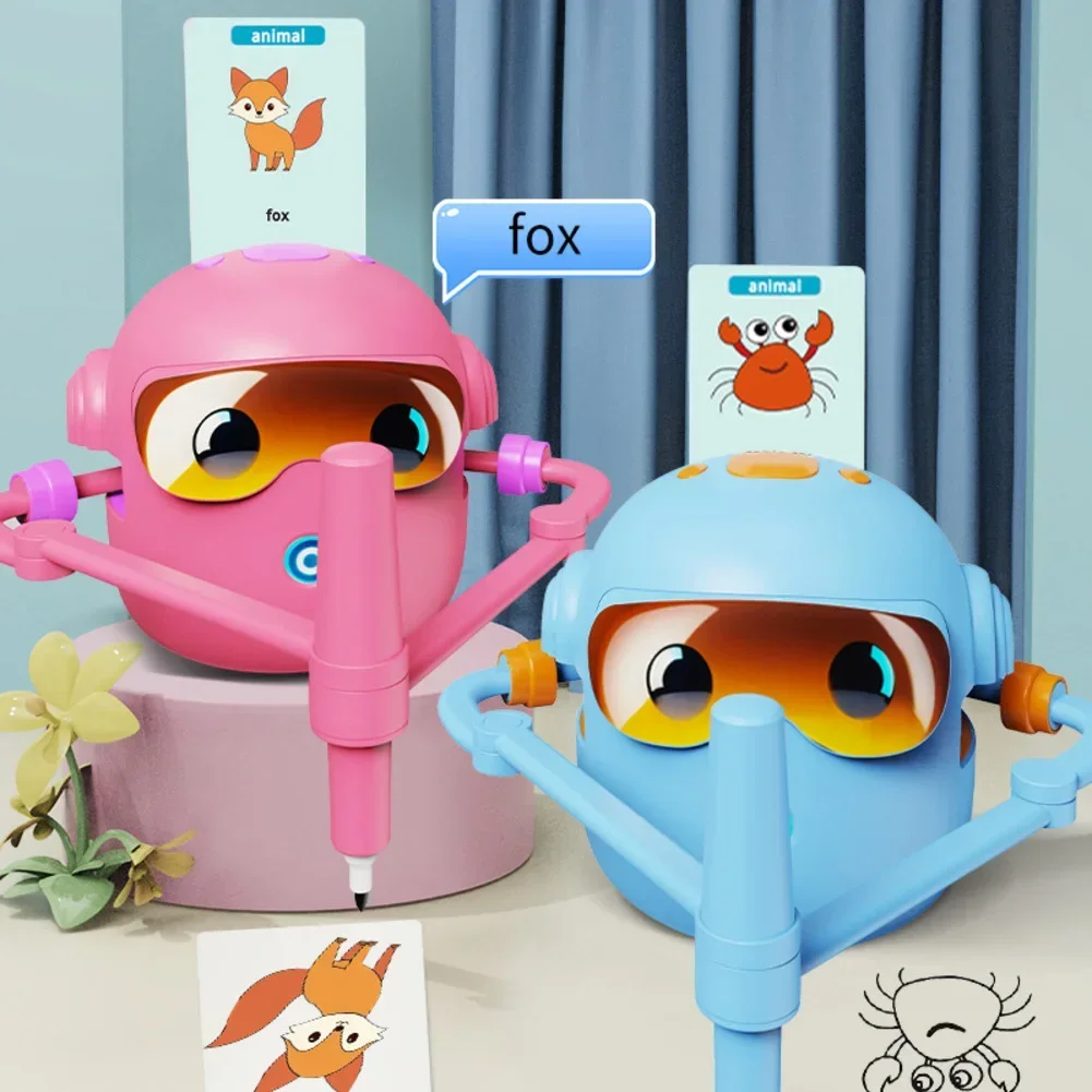 

Interactive Educational Drawing Robot Early Enlightenment Education Automatic Robot For Kids Fun Creative Learning Accessories X