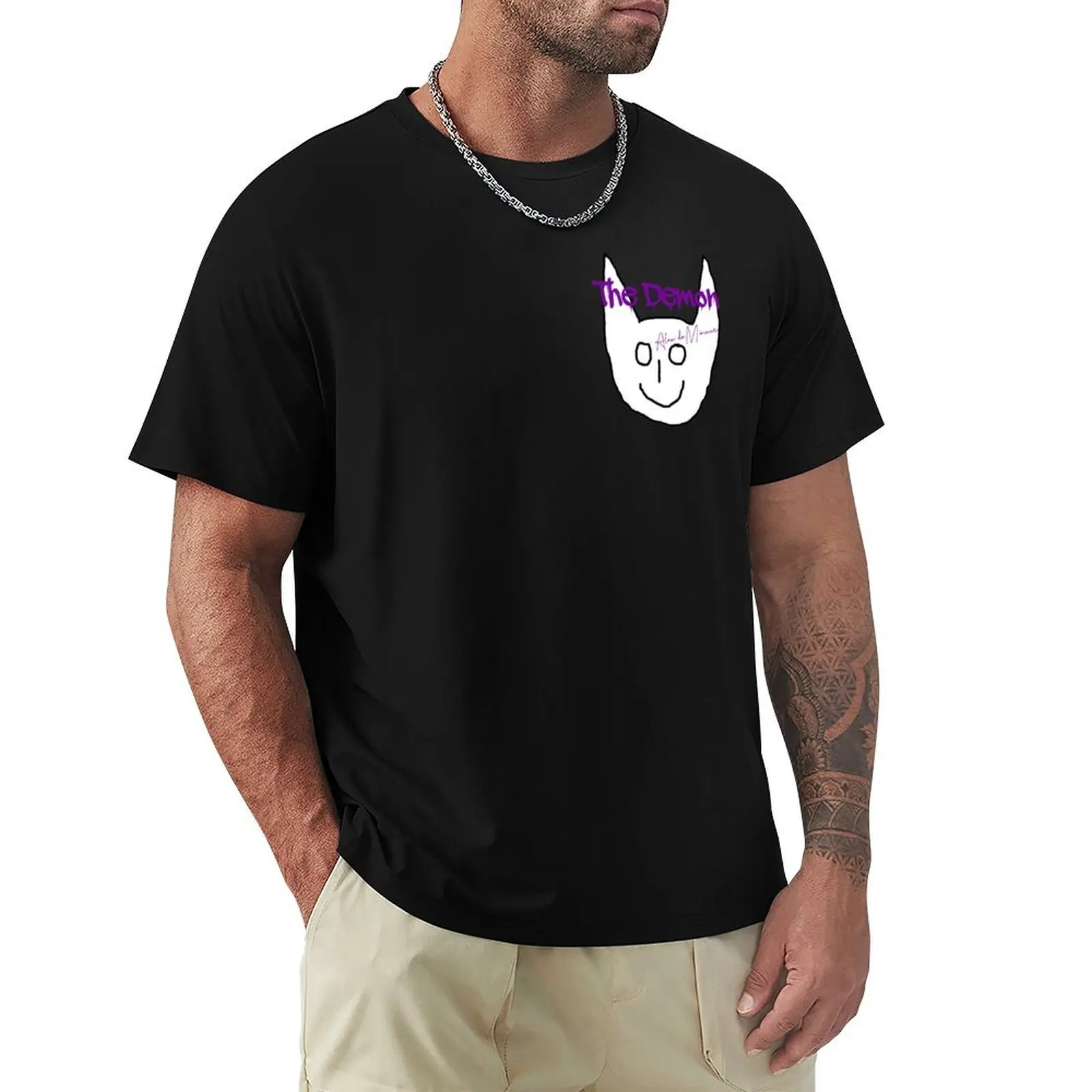 

The Demon Logo Tee T-Shirt Man t-shirt anime graphic t shirts workout shirts for men