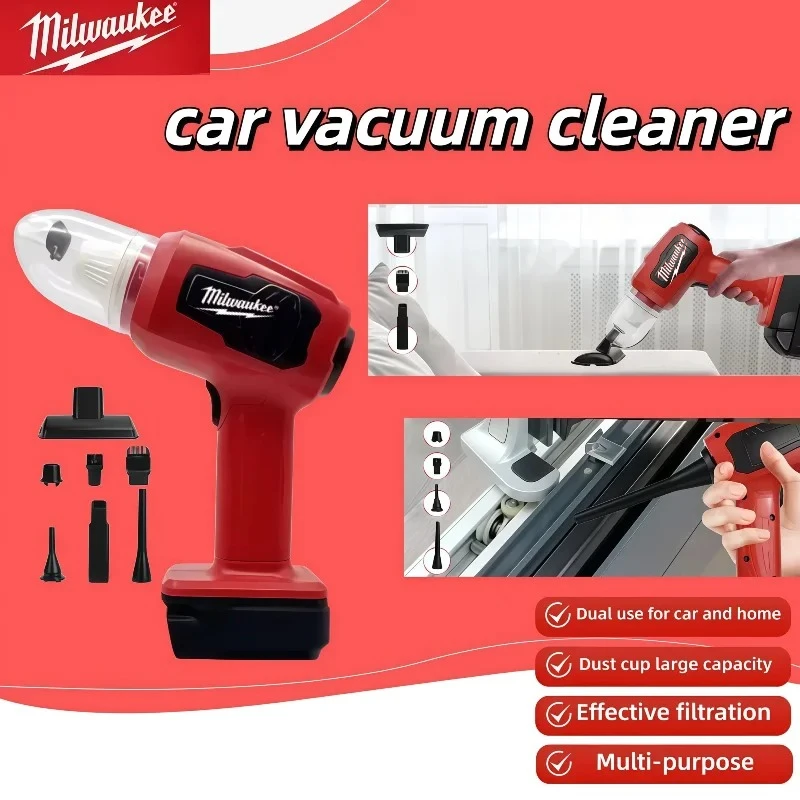 

Milwaukee Cordless Handheld Vacuum Cleaner 2-In-1 Multi-function Dust Collect Machine and Air Blower For Milwaukee Battery
