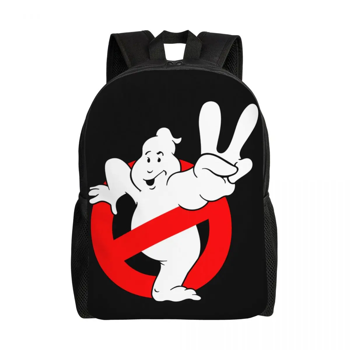 Custom Ghostbusters Backpacks Men Women Basic Bookbag for School College Supernatural Comedy Film Bags