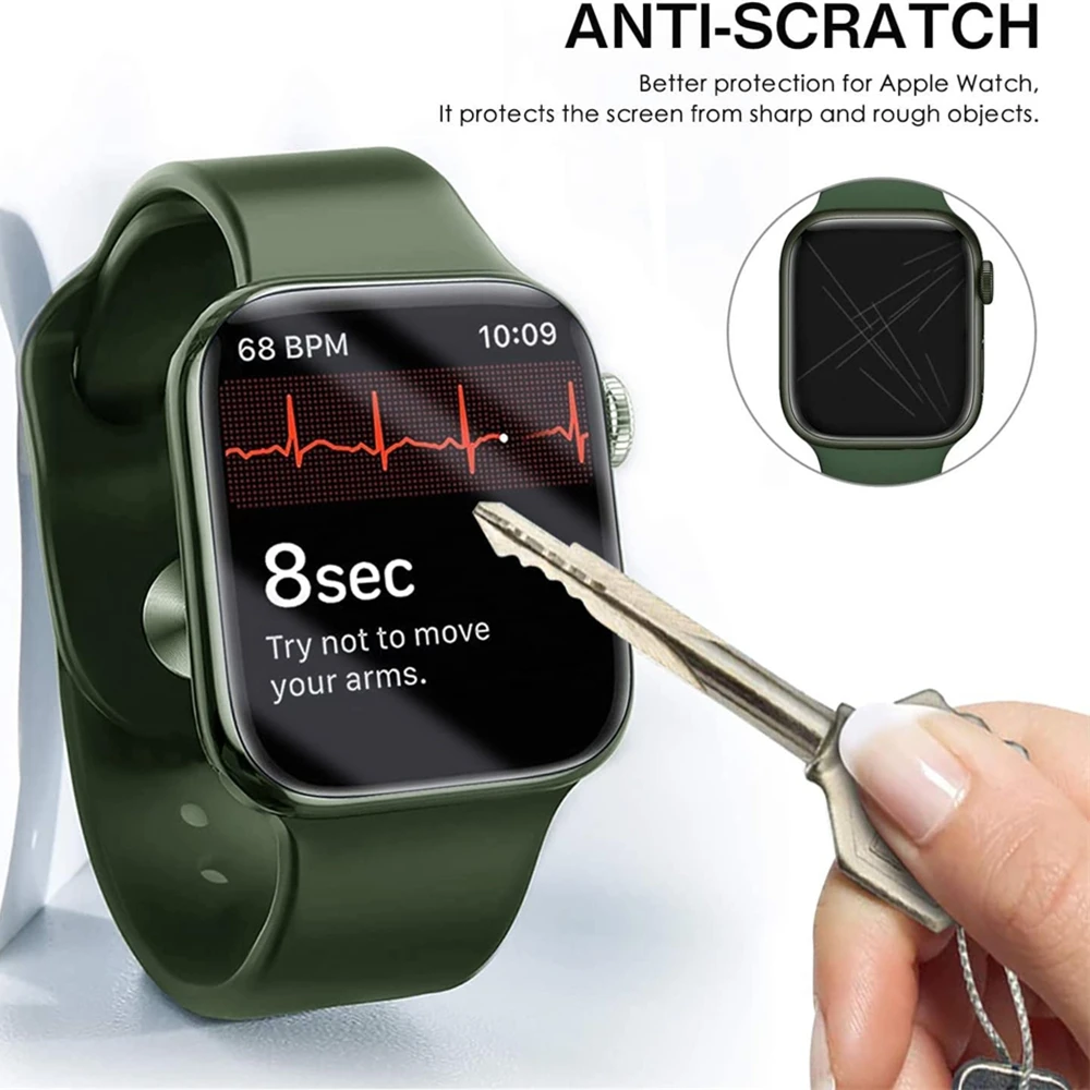 Folia ceramiczna do Apple Watch 9 8 7 6 SE 45MM 41 44MM 40MM 38 42MM Osłona ekranu IWatch Series 10 42/46MM Ultra 49MM Nie szkło