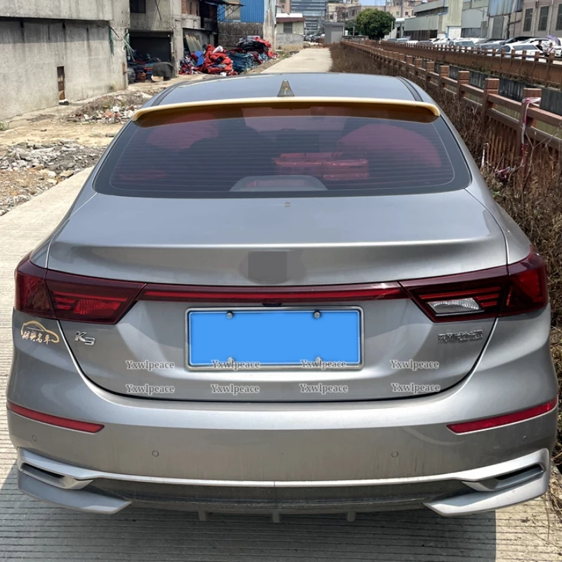 

For Kia NEW K3 2019 2020 2021 Spoiler High Quality ABS Plastic Primer Color Rear Window Roof Spoiler Wing Body Kit Accessories