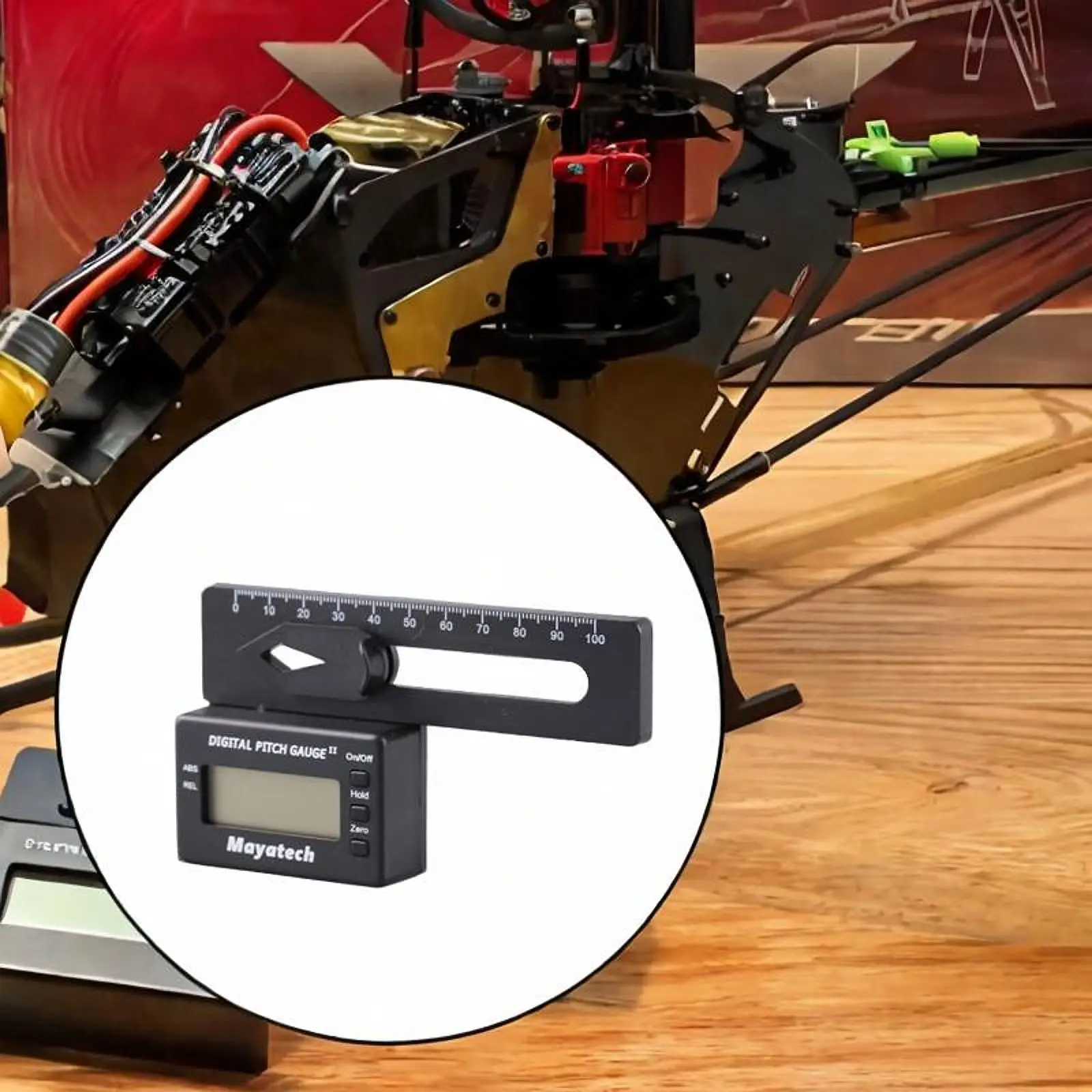 مقياس الملعب الرقمي لطائرة هليكوبتر RC مدمجة وقوية ومتعددة الوظائف