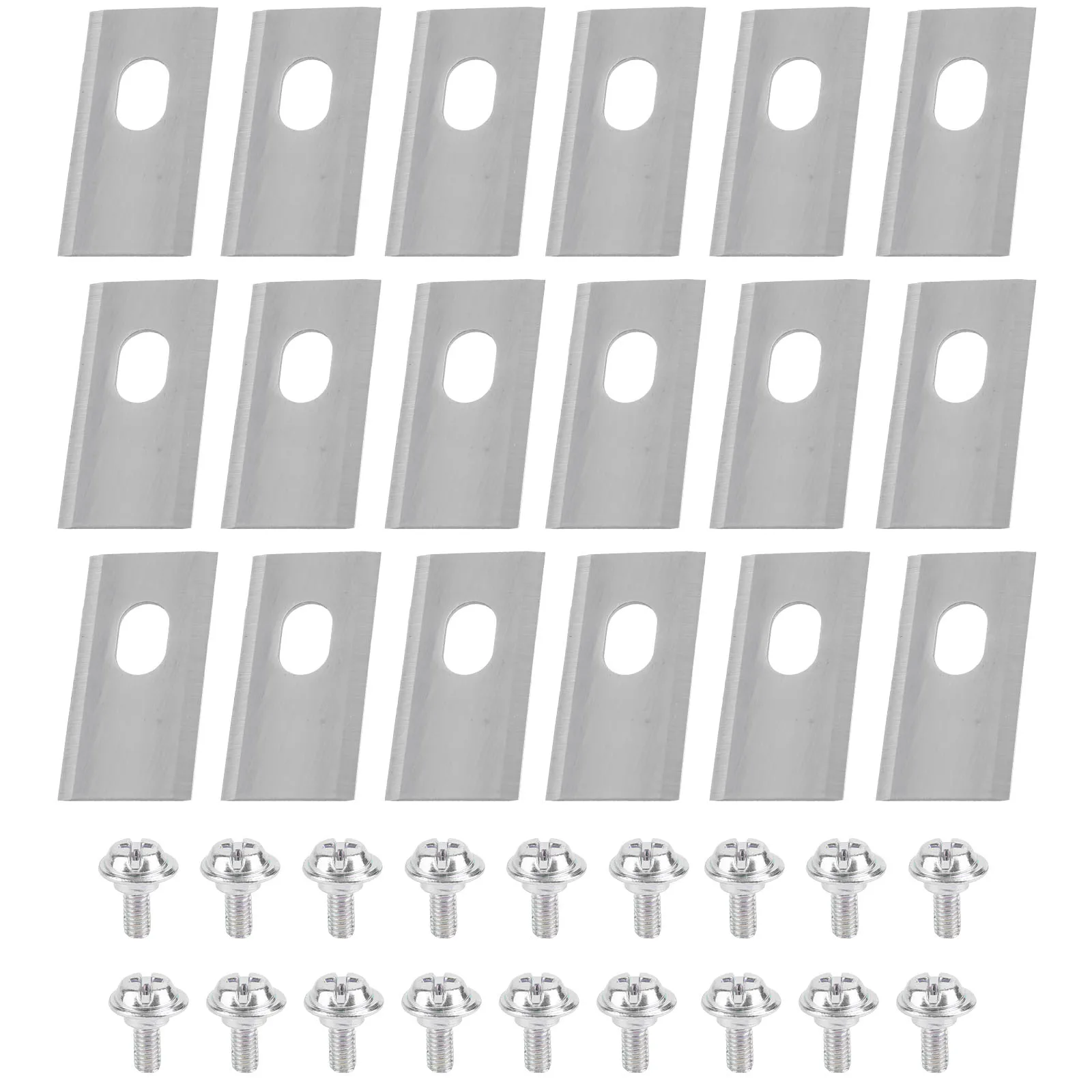 9/18/36PCS Lawn Mower Blades Stainless Steel Replacement Cutting Blade Includes Mounting Screws for Dreame Lawnmower Accessories view 6