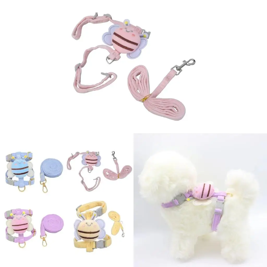  Dog Harness with Leash Set No Choke Puppy Harnesses Escape Proof for Small Dog
