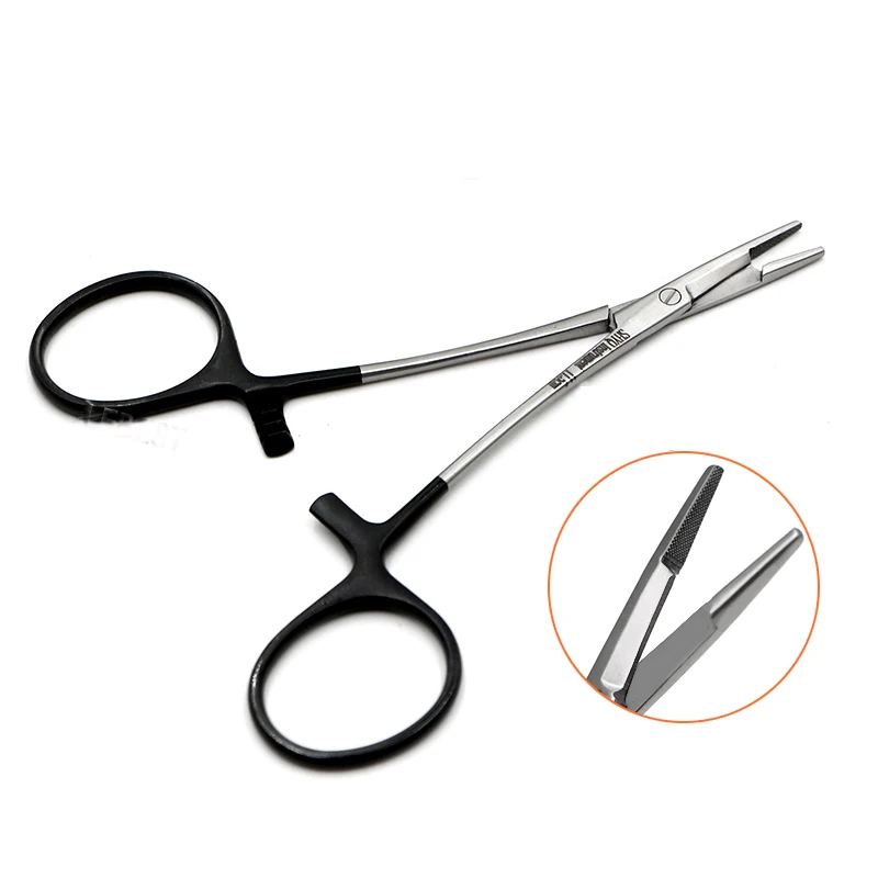 

Gold handle scissors needle holder, double eyelid plastic surgery tool, multifunctional needle holder