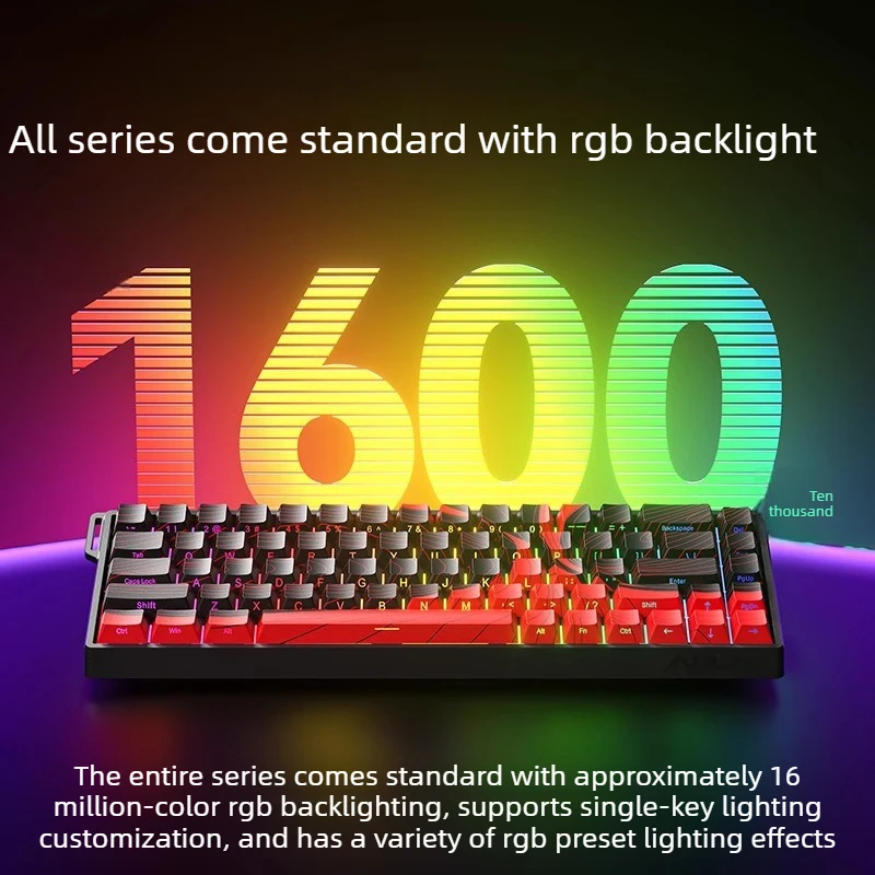 AULA WiN60/68HE Teclado Magnetico Magnetic Axis Keyboard Custom Wired Mechanical Key Board USB Esports Desktop Games Keyboards