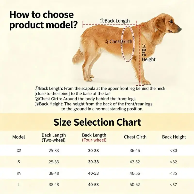 Animal Aid Device Leg casters For Impaired Canines Comfortable ABS Build D2RD