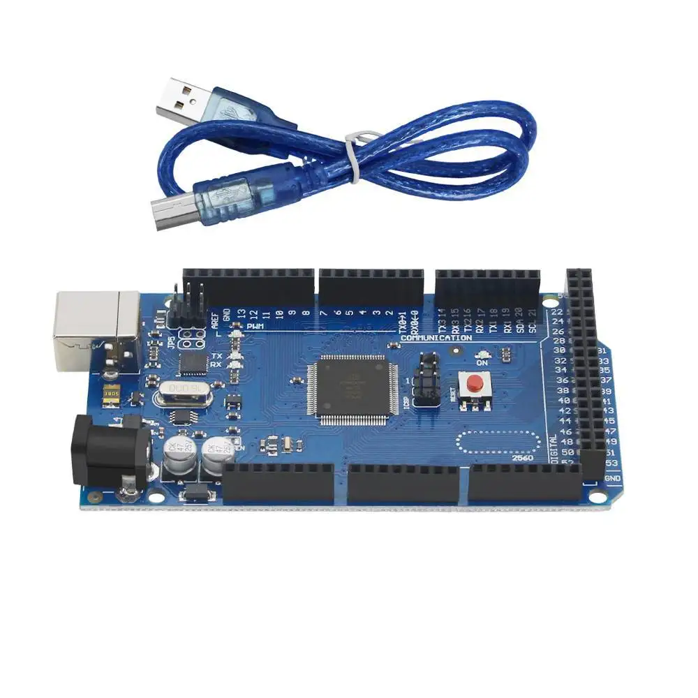MEGA 2560 Official Control Board Main Board ATMEGA16U2 Microcontroller Main Development Board Compatible with Arduino