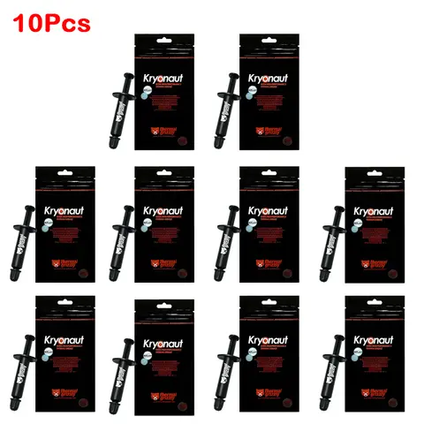 Pasta termica Grizzly kryauut da 2/10 pezzi per CPU GPU Cooler Grease 12.5 W/m.k dissipatore di calore conduttivo gesso composto di raffreddamento