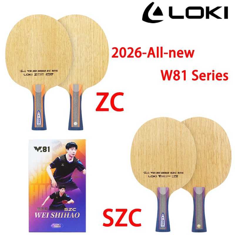 

Новая серия W81 LOKI 2026: Профессиональная ракетка для настольного тенниса (5 слоев дерева, 2 слоя карбона)