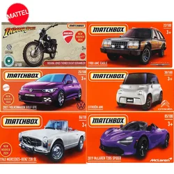 Mattel-Matchbox Car for Boys, 1/64 Diecast Toys, AMC Eagle, Volkswagen Golf, GTE, Cadgrad, MBX, Tanger, Tuk, Tuk, Mercedes Benz, Original